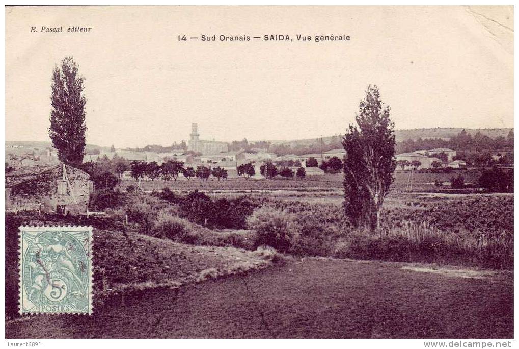 CPA AFRIQUE ALGERIE SAIDA SUD ORANAIS VUE GENERALE