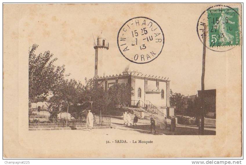 CPA ALGERIE SAÏDA La Mosquée 1913