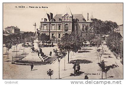 ALGERIE SAÏDA  PLACE DE LA MAIRIE ANIMEE ECRITE TBE