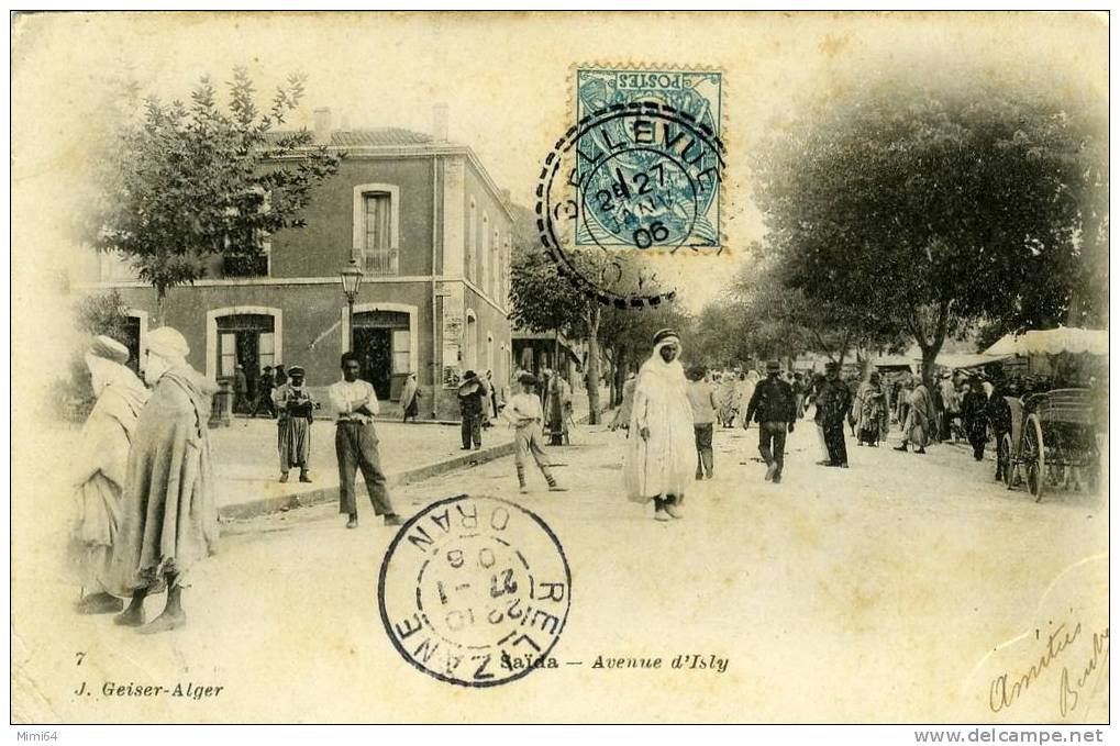 ALGERIE . SAIDA .  AVENUE D´ISLY .