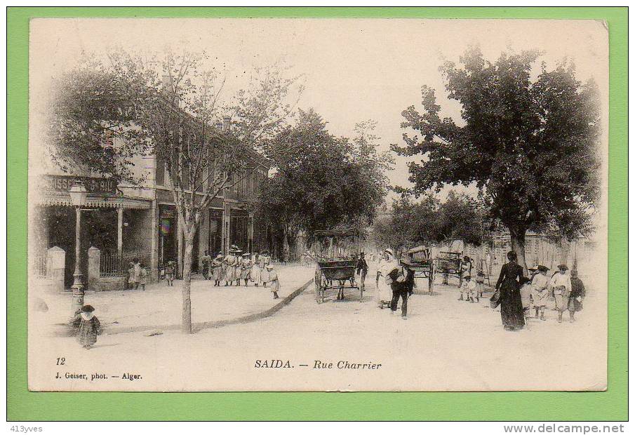 SAIDA  Rue Charrier, jolie Animation, J. Geiser phot.