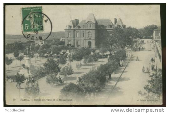 ALGERIE SAIDA  / Hôtel de ville et le monument  /