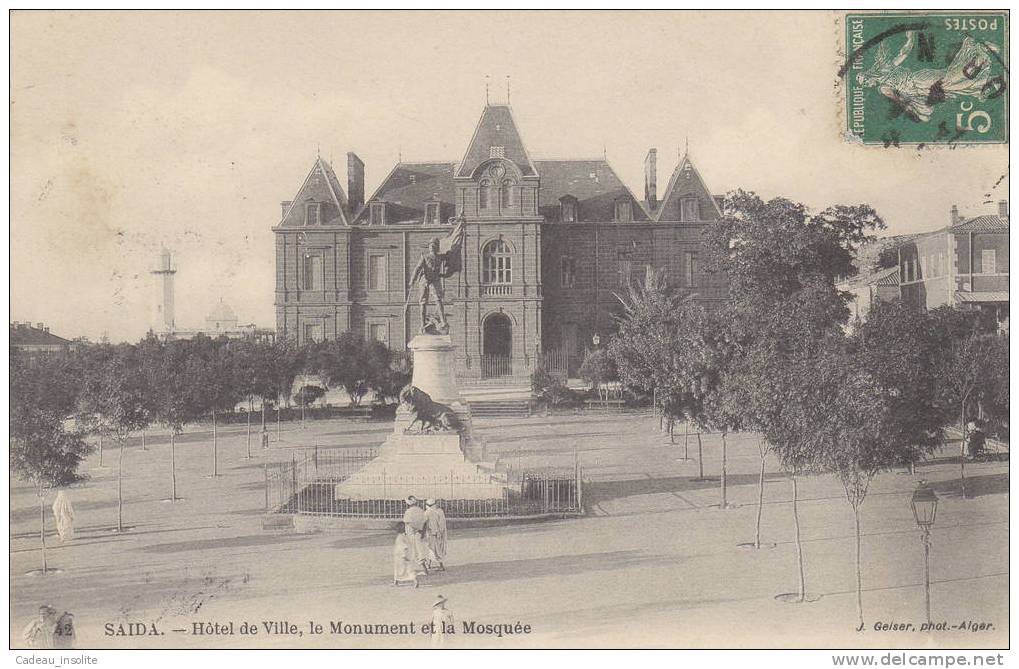 Saïda - Hôtel de Ville, le Monument et la Mosquée
