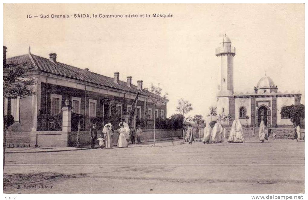 Algerie Saida  commune mixte et mosquée
