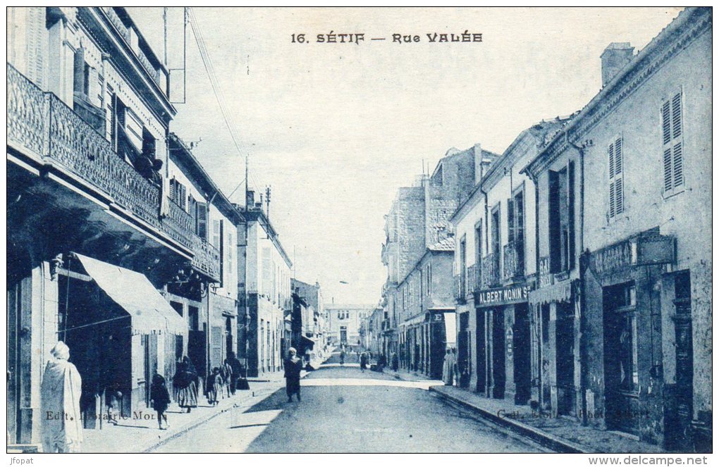 ALGERIE  -  SETIF  rue Valée