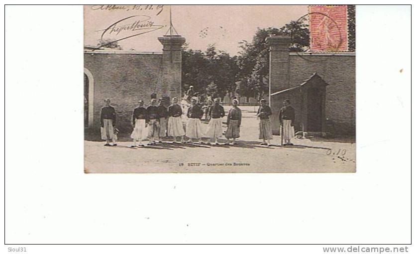 WWI.... SETIF -  QUARTIER     DES   ZOUAVES       TBE