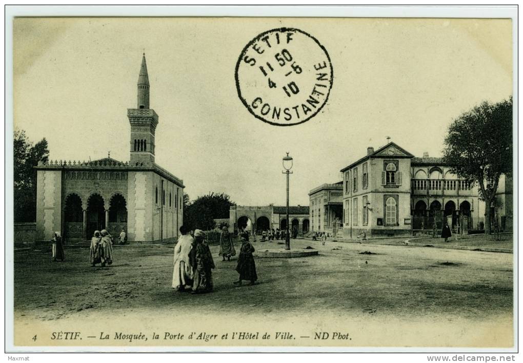 sSETIF  la mosquee porte alger et hôtel de ville