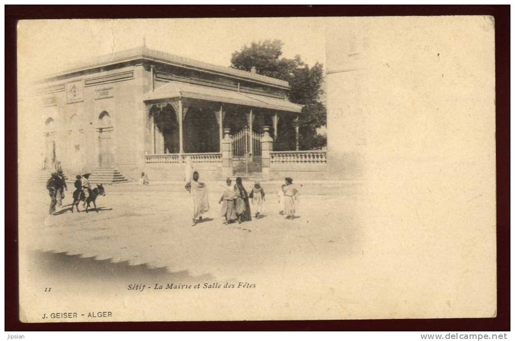 cpa d´ Algérie  Sétif  la Mairie et Salle des Fêtes   2LIO7