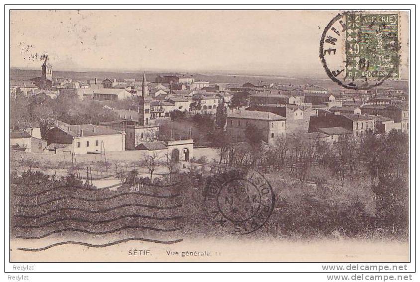 SETIF   VUE GENERALE   CPA CIRCULEE