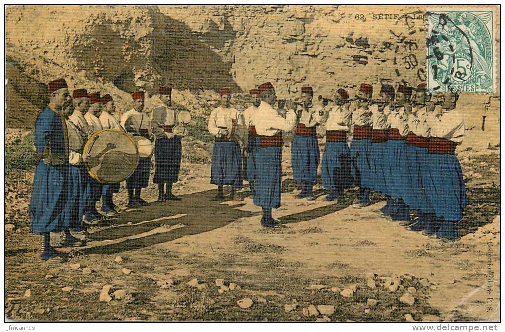 CPA ALGERIE / Sétif / RARE CARTE TOILÉE