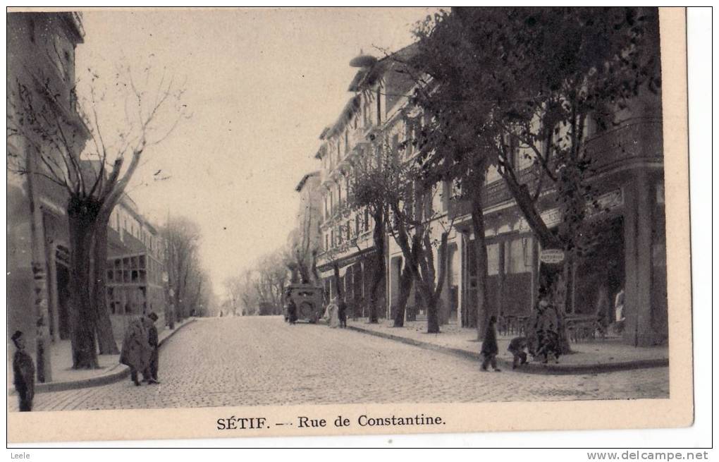 C40.Vintage Postcard.Rue de Constantine,Setif,Algeria