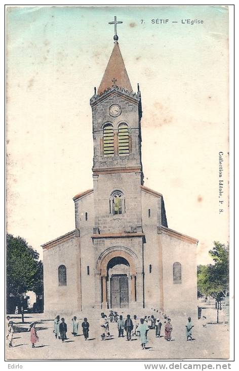 SETIF  l'église colorisée TB (petite taches voir scan) écrite