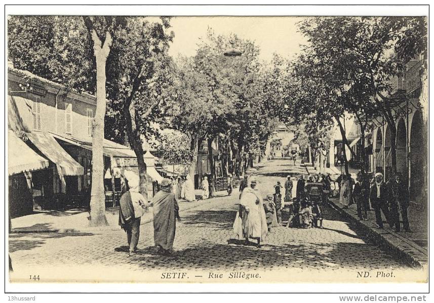 Carte Postale Ancienne Algérie - Sétif. Rue Sillègue