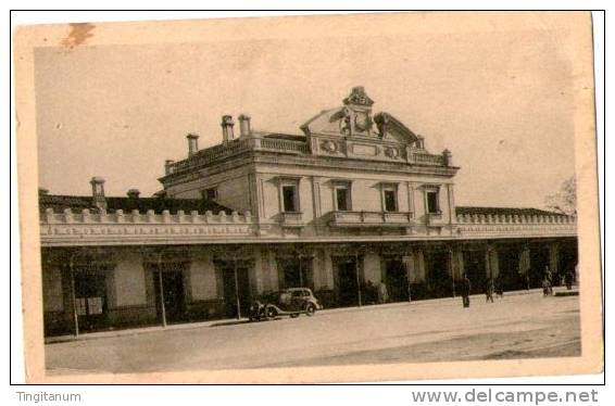ALGERIE-GARE DE SETIF-ANIMEE VOITURE CITROEN LA 15