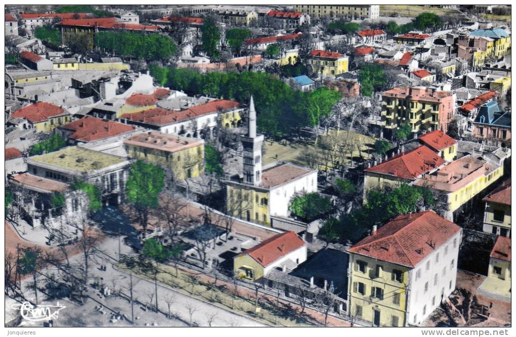 SETIF Vue aérienne..La Mairie, la Mosquée.
