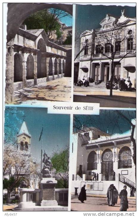 CPA   SETIF  (algérie)    Multivues (N°2) en 1960.   (7958)