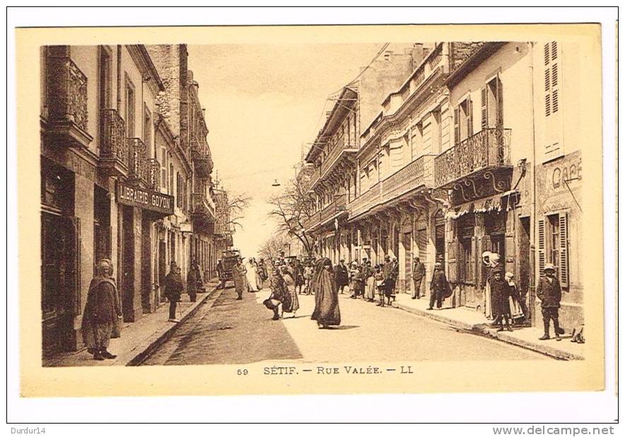 AFRIQUE - ALGERIE - SETIF - Rue Valée
