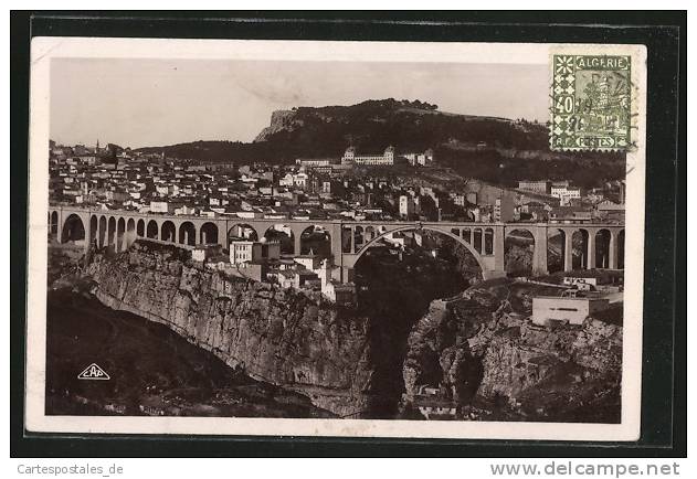 CPA Constantine, Panorama pris de la route de Setif