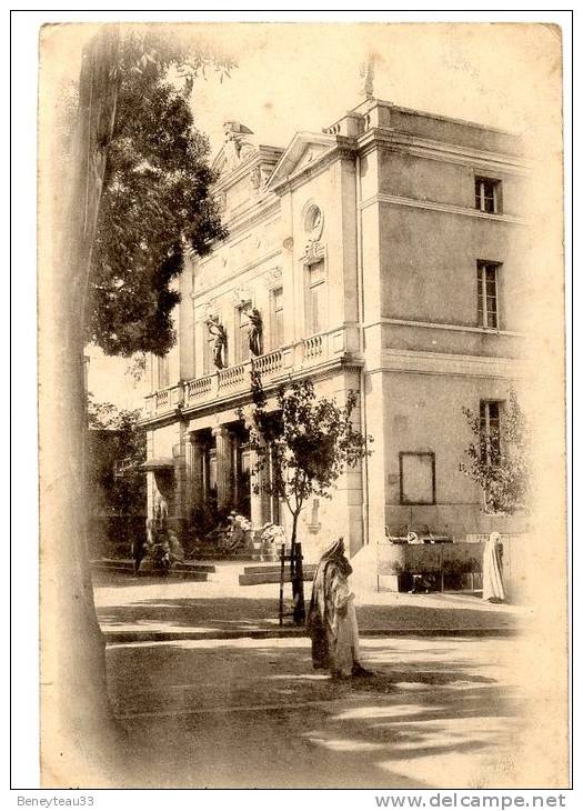 CPA (Réf  Q 049) 14 - Sétif (AFRIQUE ALGÉRIE) Le Théàtre (animée)