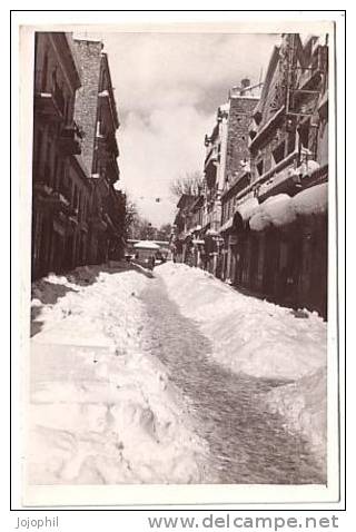 Sétif - Carte photo photo?  rue du Cardinal Lavigerie Sétif sous la neige