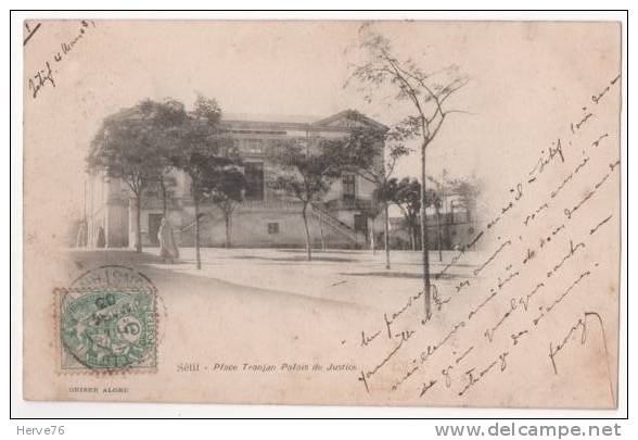 ALGERIE - SETIF - Place Tranjan Palais de Justice