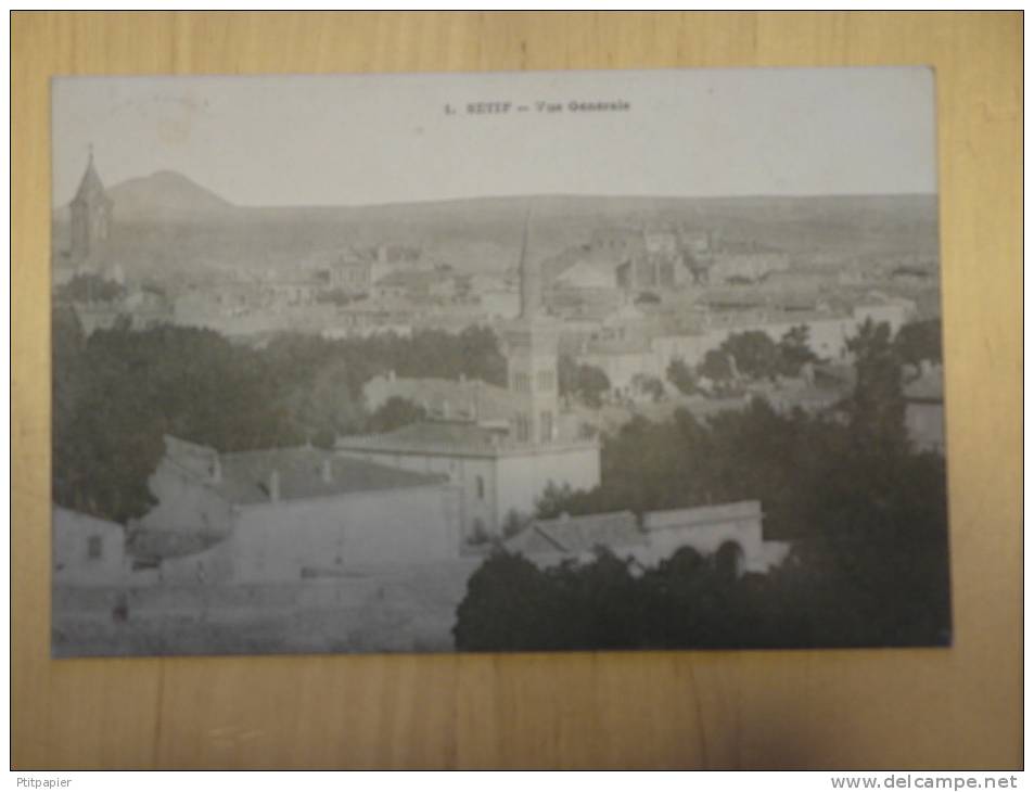 CPA Algérie, Sétif, vue générale