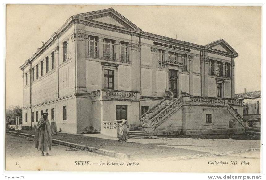 (Algérie) 065, Sétif, ND Phot 11, Le Palais de Justice, d'un carnet, 138 x 86