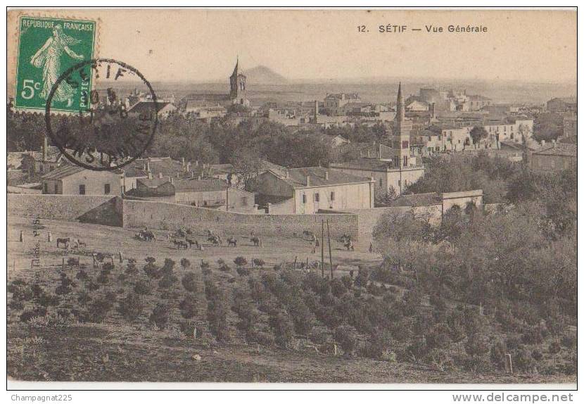 CPA ALGERIE SETIF Vue Générale 1919