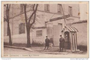 CPA ALGERIE SETIF Caserne du 3° Zouaves Soldats Militaires