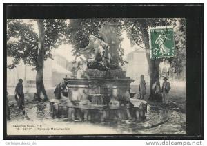 CPA Setif, Fontaine Monumentale