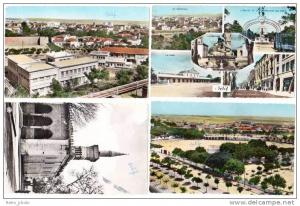 4 Cpsm Algérie, Sétif  vue générale, multivues, Mosquée, Stade et Cité Lévy