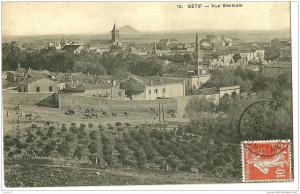 Afrique.  Algérie .Villes. Sétif . vue generale.