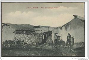 Sétif - Vue du Village négre . Old postcard . Algeria .