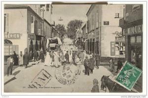 Sétif Algérie - rue Saint-Augustin 1908 - commerces