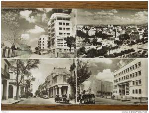ALGERIE - SETIF - Quartier de la Pinède - Vue générale - Avenue G. Clémenceau - Palais des Finances et Collège. (CPSM)