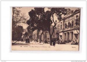 ALGERIE Setif Rue Sillègue, Théatre, animée, ed LL 90, 1932