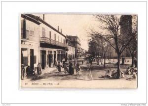 ALGERIE Setif Rue d'Isly, animée, ed LL 25, 1913