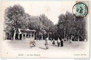 ALGERIE   SETIF - La Place Nationale  - Précurseur année 1904 - Kyosque