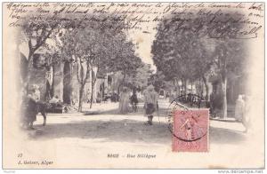 Sétif.- (Algérie) Rue Sillègue  - (belle animation)