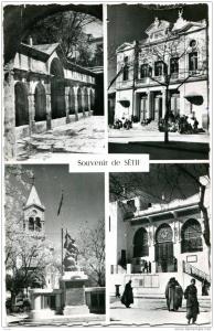 SETIF CARTE NOIR ET BLANC MULTIVUE    CIRCULEE