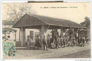 Setif - caserne des chasseurs - le lavoir - armée d´ Afrique - militaire