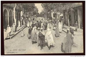 Cpa d' Algérie Sétif  Rue  Sillègue  ME3