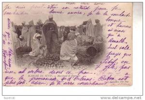 REF15.979  ALGERIE.  SETIF.  LE MARCHE. MARCHANDS DE GRENADES