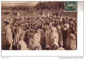 REF15.974 ALGERIE.  SETIF.  LA NOUBA AU MARCHE ARABE