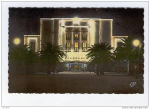 ALGERIE SIDI-BEL-ABBES Le Thêatre (effet de nuit)