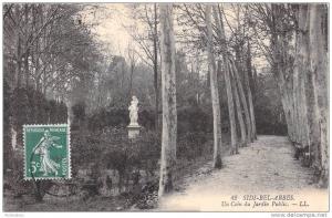 SIDI BEL ABBES UN COIN DU JARDIN PUBLIC / ALGERIE