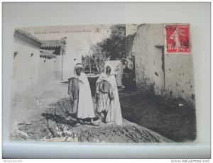 SIDI BEL ABBES - AU VILLAGE NEGRE - 1908 - ANIMATION -  (EDITIONS IDEALE P.S. N° 28)