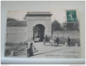 SIDI BEL ABBES - PORTE DE MASCARA - 1908 - ANIMATION -  (EDITIONS ND. PARIS N° 33)