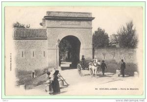 SIDI-BEL-ABBèS - 3 CP- Porte de Mascara-La rue Prudhon-Le Quartier du 2è Spahis