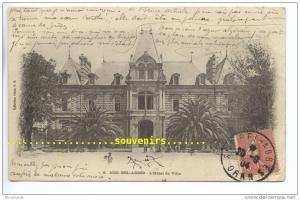 CPA  ALGERIE  SIDI BEL ABBES  l' Hotel de Ville, 1904  - ** prix nets **